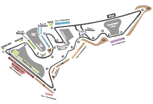 Circuit of The Americas Austin Seating Chart